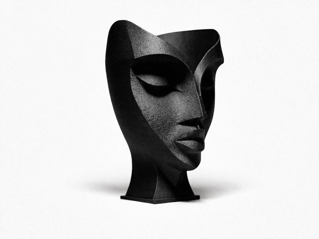 Abstract Face Sculpture – Modern Minimalist Decor – Contemporary Art Statue – Home Decor – Unique Gift Idea – 3D Printed Design