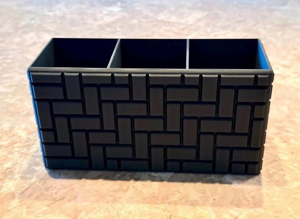 Remote Control Holder – TV Organizer – Modern Living Room Storage – Minimalist Home Decor – 3D Printed Remote Organizer