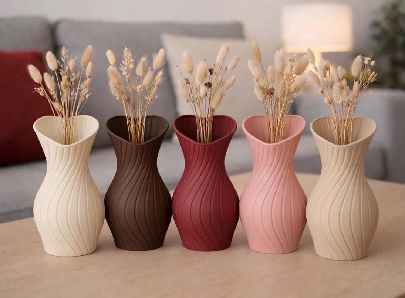 Minimalist Vase – Modern Home Decor – 3D Printed Vase – Scandinavian Decor – Flower Vase – Unique Gift