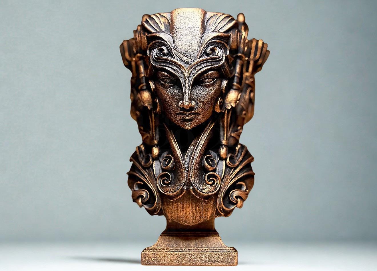 Statue Sagittaire  astrologie – déco zodiac effet bronze – sculpture 3D artisanale – idée cadeau astrologie
