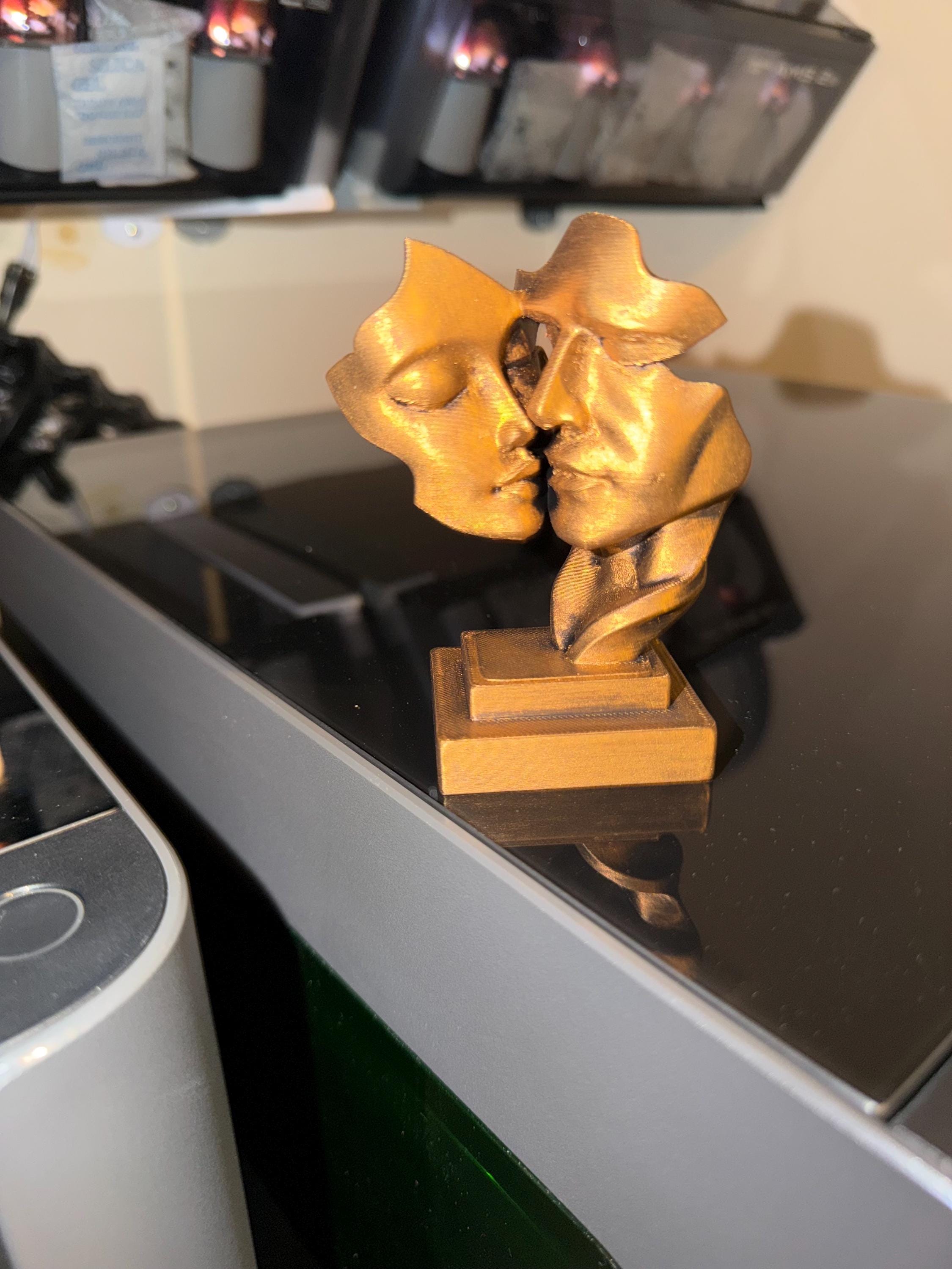 Abstract Face Sculpture – Modern Art Statue – Minimalist Home Decor – Contemporary Design – Unique Gift Idea – 3D Printed Sculpture