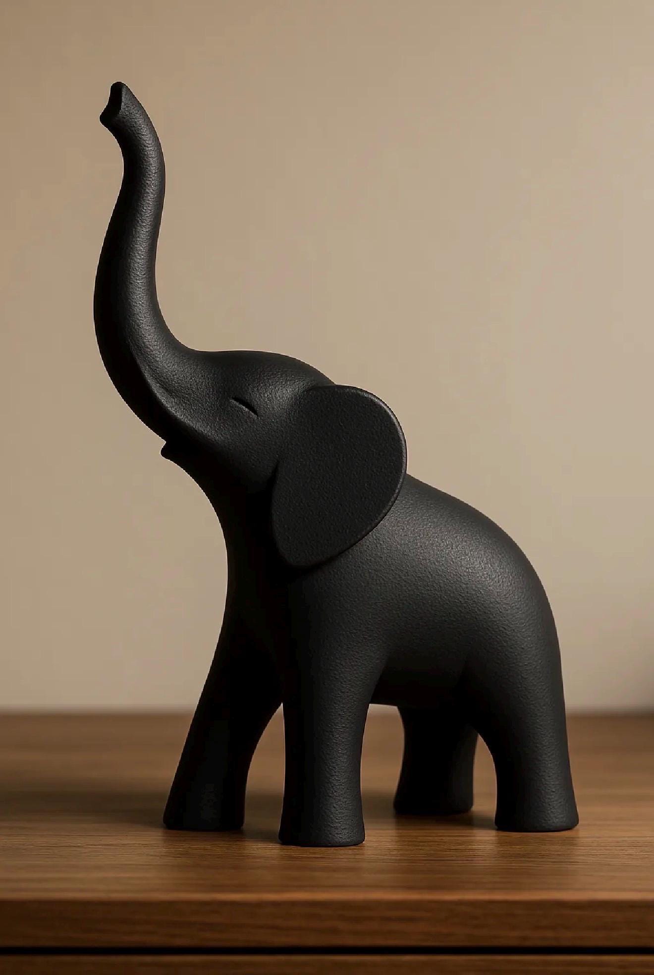 Elephant Sculpture – Minimalist Decor – Elephant Statue – Modern Home Decor – 3D Printed Sculpture – Lucky Elephant Gift
