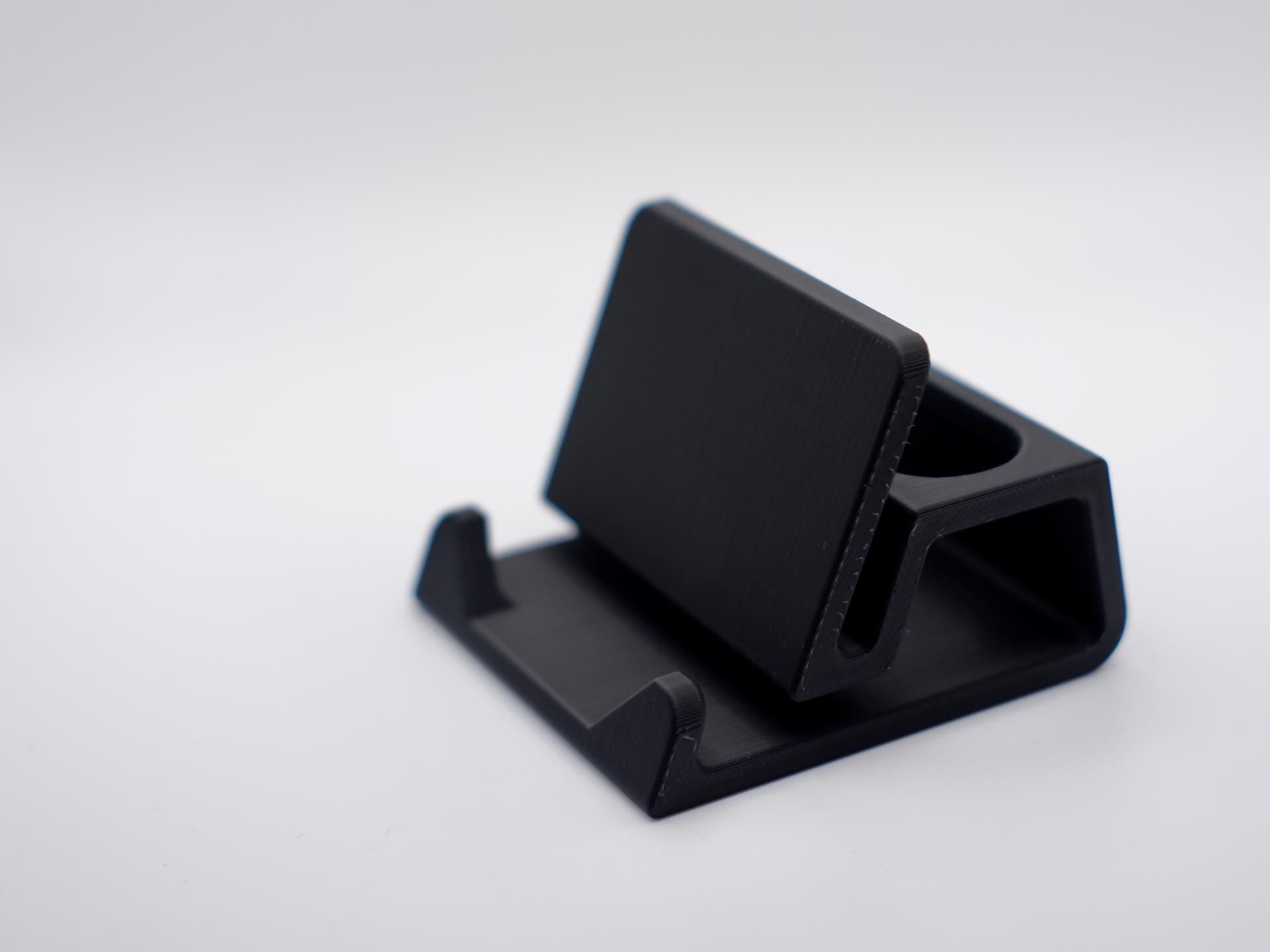 Support téléphone bureau | support smartphone 3D | dock AirPods | accessoire bureau minimaliste | idée cadeau tech