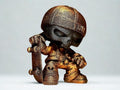 Skull Skateboard Sculpture – Street Art Decor – Skeleton Skater Figurine – 3D Printed Statue – Urban Decor – Unique Gift