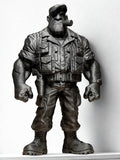 Figurine militaire 3D stylisée – statue soldat moderne – décoration bureau homme – idée cadeau original