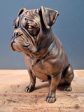 Statue Boxer -Chien décoratif effet bronze – Figurine design 3D – Idée cadeau originale déco maison
