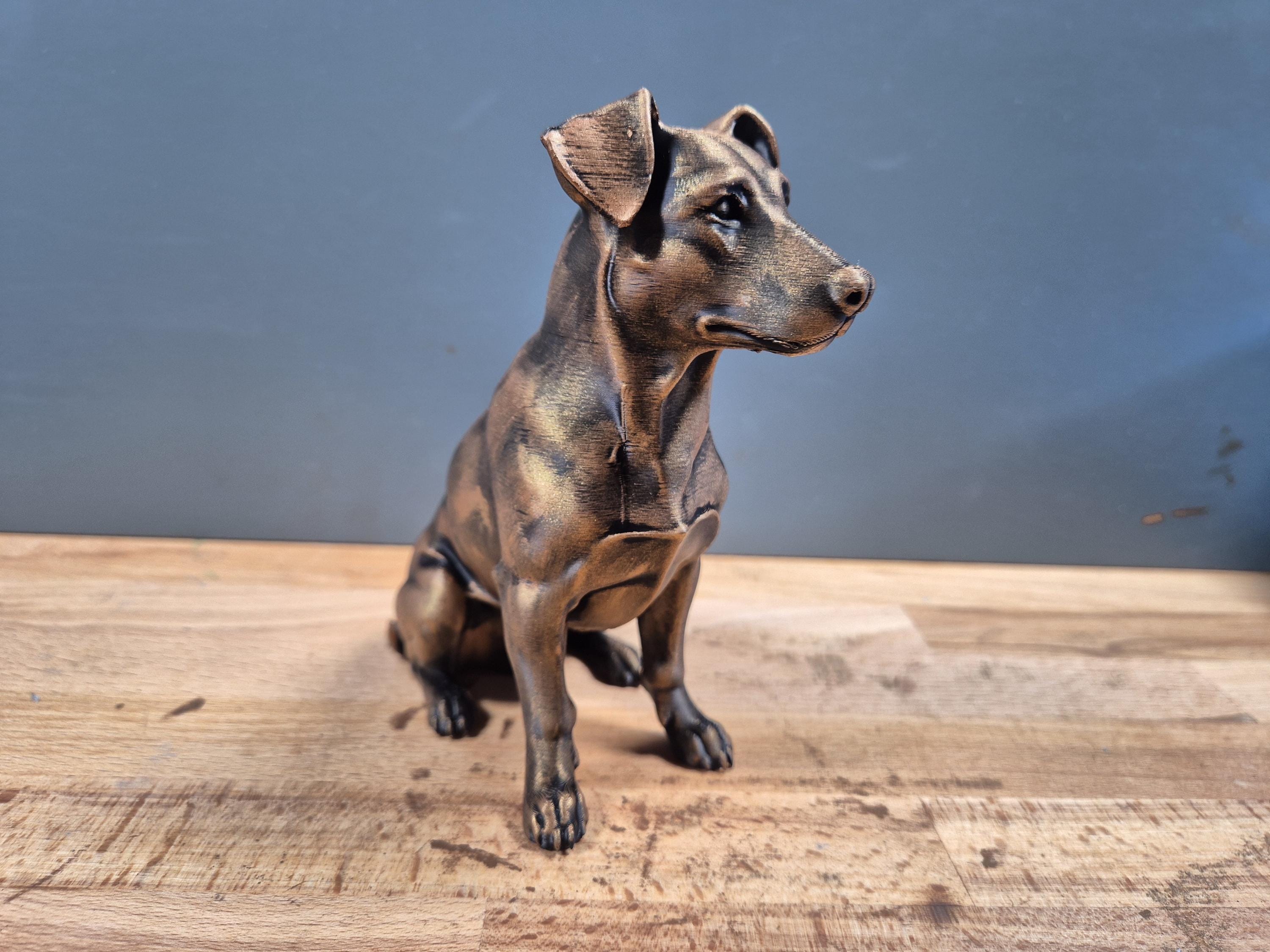 Statue Chien Jack Russell | Figurine déco moderne | Idée cadeau personnalisée | Impression 3D artisanale | Décoration maison unique