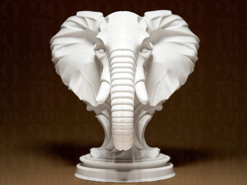 Buste éléphant décoratif – Statue moderne design – Sculpture élégante – Décoration intérieure – Cadeau original maison