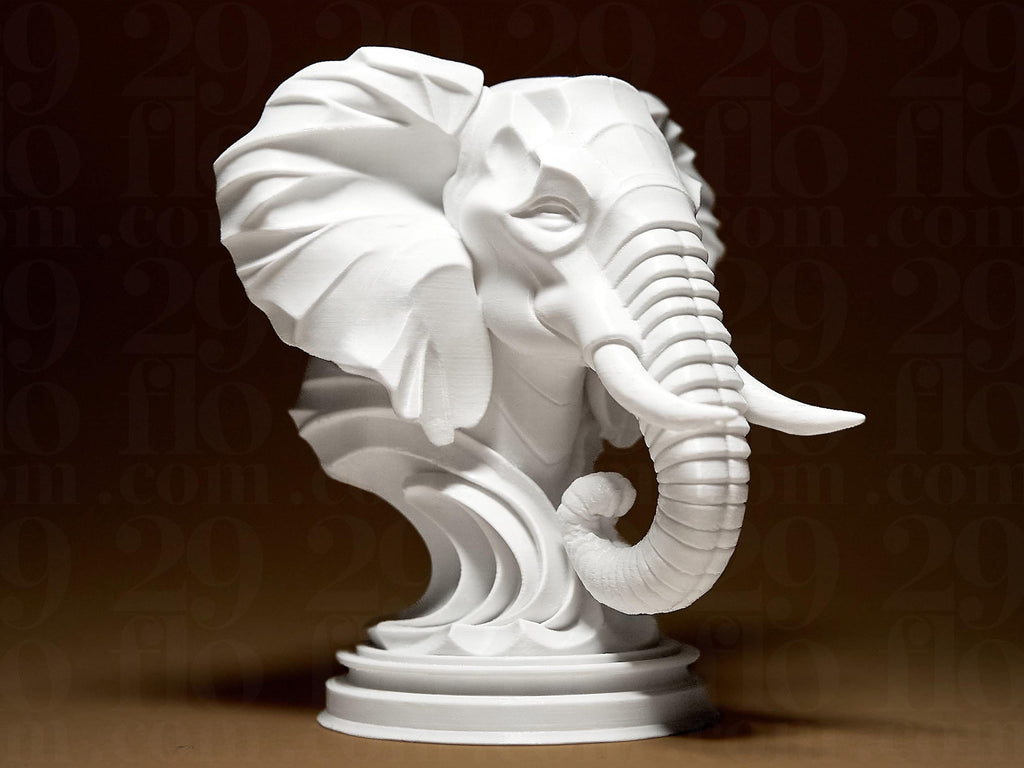 Buste éléphant décoratif – Statue moderne design – Sculpture élégante – Décoration intérieure – Cadeau original maison