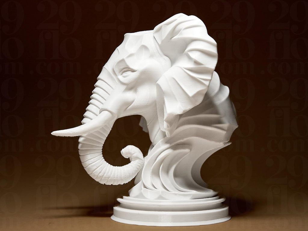 Buste éléphant décoratif – Statue moderne design – Sculpture élégante – Décoration intérieure – Cadeau original maison