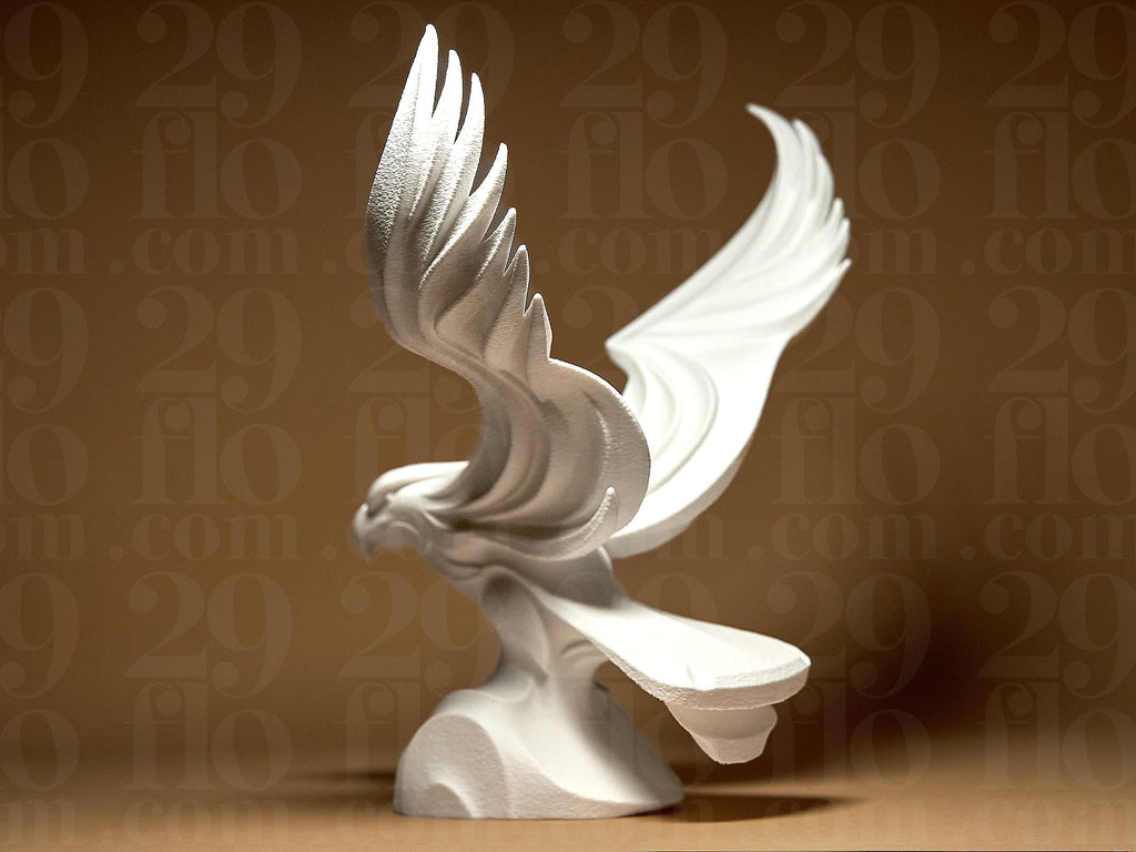 Statue Aigle décorative – Sculpture moderne oiseau – Aigle en vol – Décoration murale ou bureau – Cadeau puissant & élégant