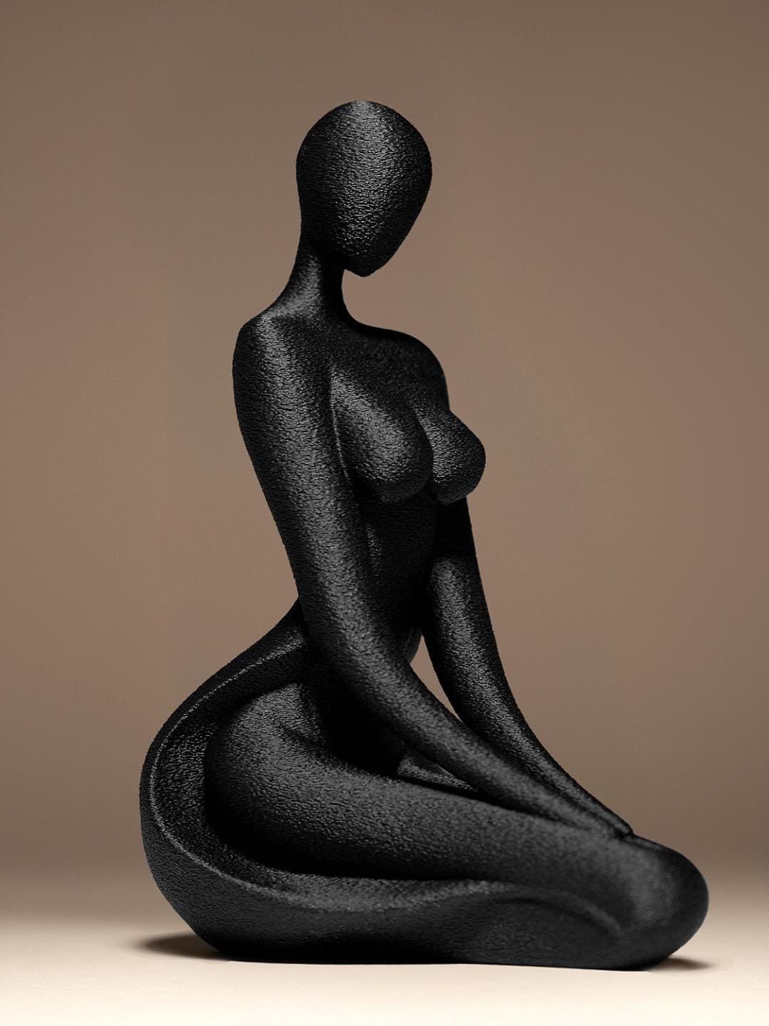 Sculpture Visage Abstrait Moderne – Statue Artistique Minimaliste en Impression 3D | Décoration Contemporaine
