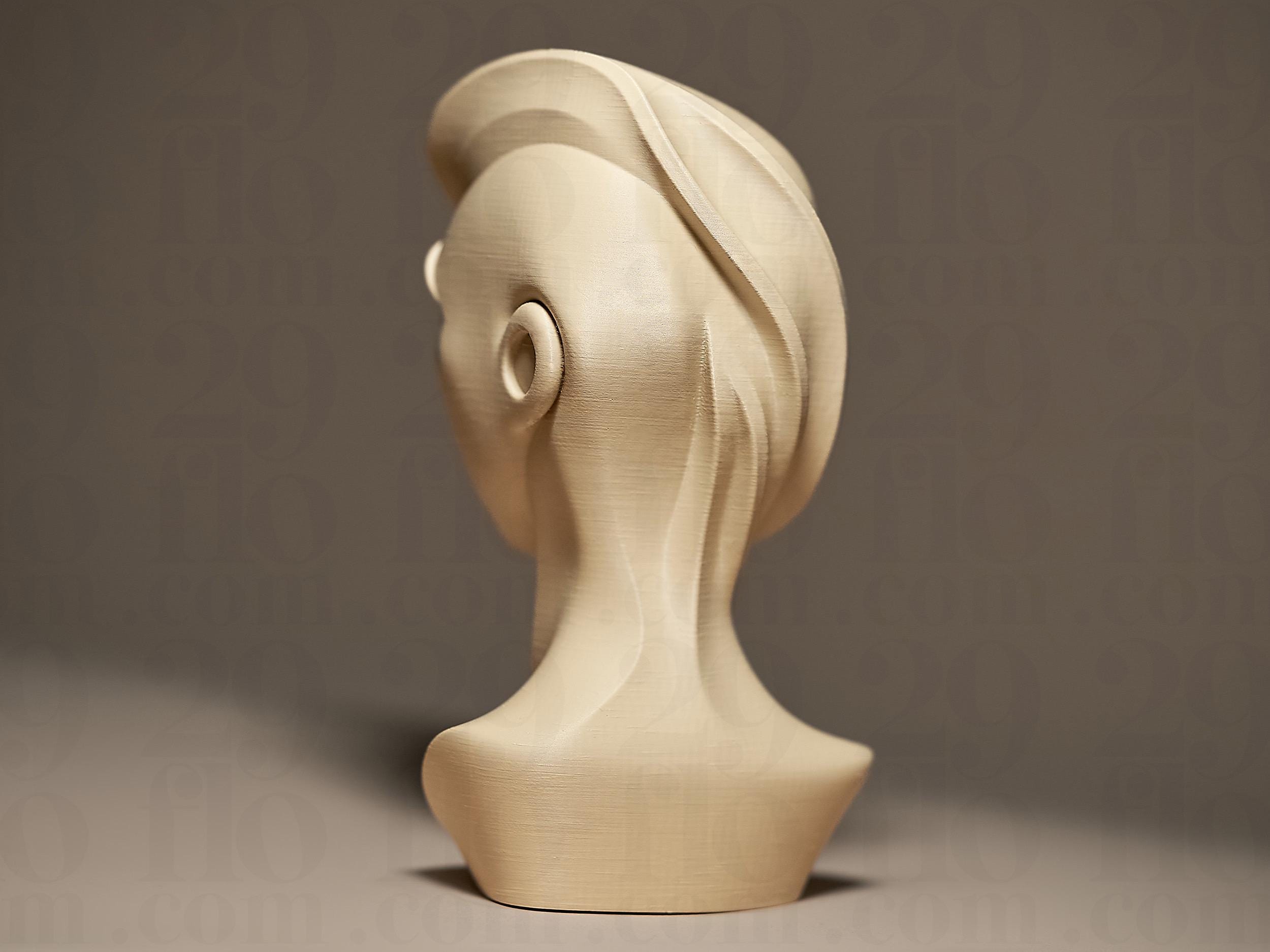 Sculpture Femme Abstraite Minimaliste – Statue Visage Moderne – Décoration Intérieure Design – Objet Déco Élégant – Cadeau Artistique