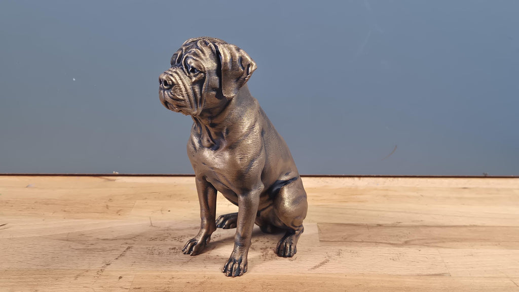 Statue Cane Corso Bronze – Sculpture Chien Moderne en Impression 3D | Décoration Élégante & Cadeau Passion Cane Corso
