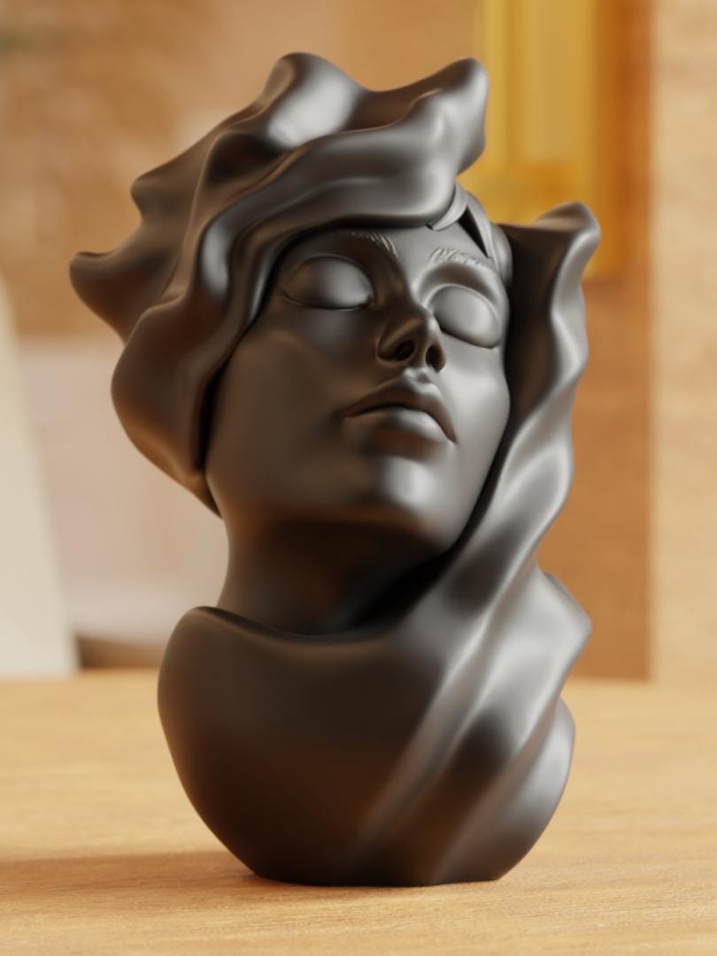Sculpture Féminine Abstraite en Impression 3D – Statue Moderne Minimaliste – Décoration Artistique Contemporaine