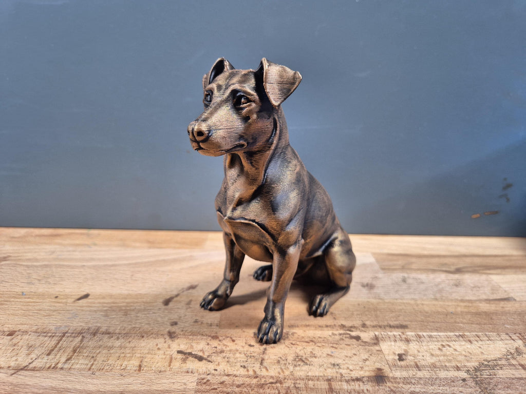 Statue Chien Jack Russell | Figurine déco moderne | Idée cadeau personnalisée | Impression 3D artisanale | Décoration maison unique