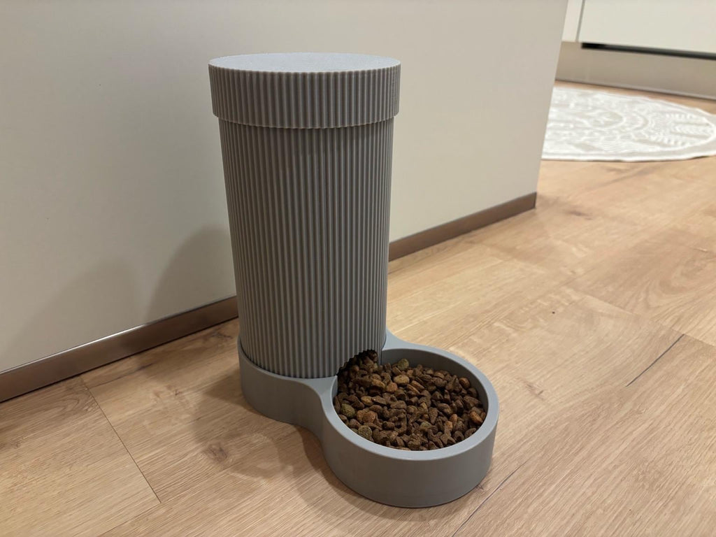 Distributeur Automatique de Croquettes pour Chat et Chien – Gamelle Design Moderne en Impression 3D