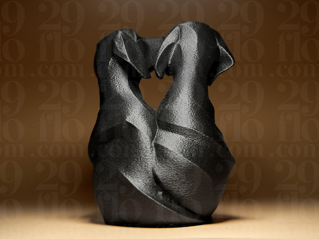Chiens Amoureux – Sculpture Design Moderne en Impression 3D