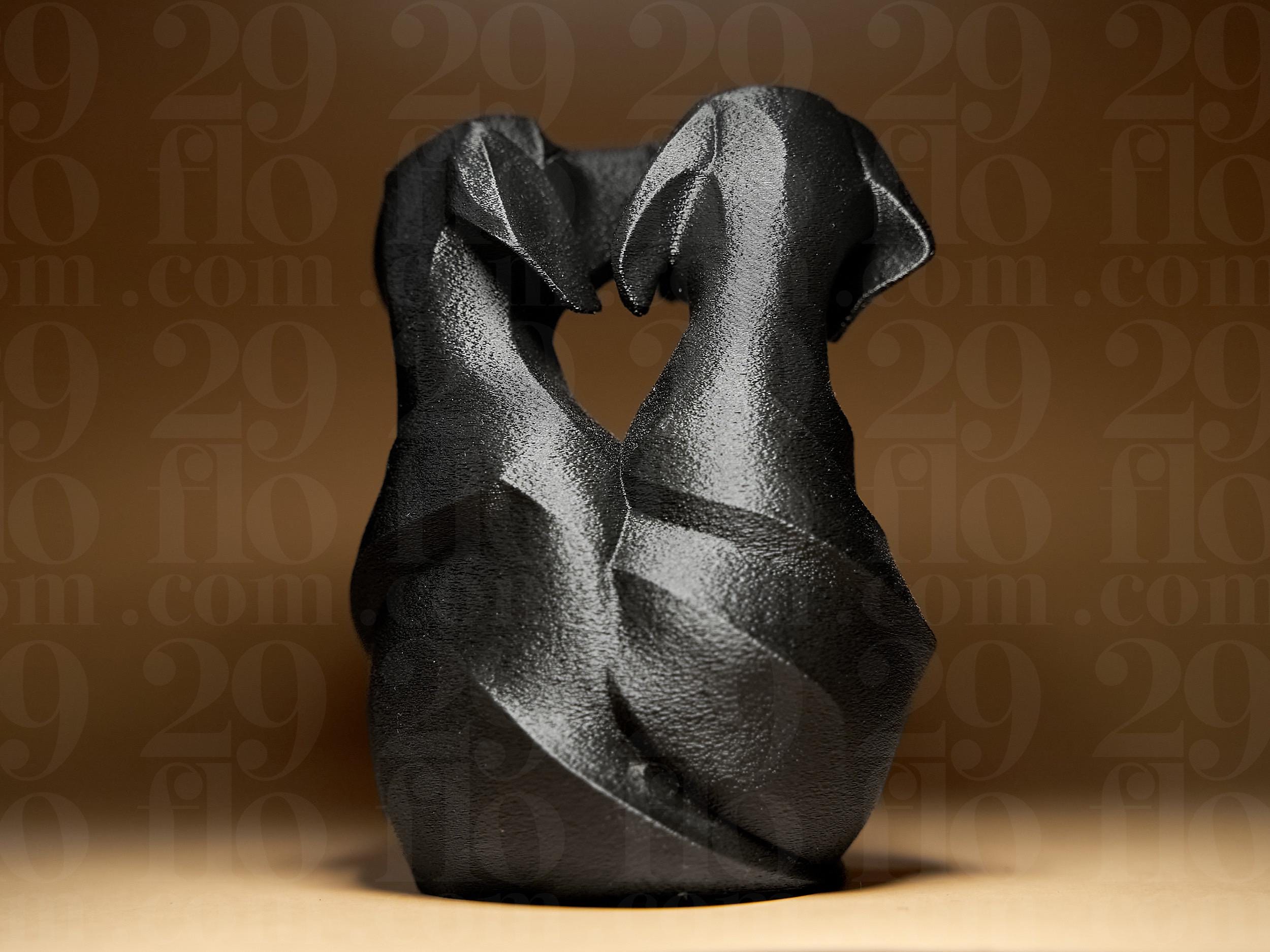 Chiens Amoureux – Sculpture Design Moderne en Impression 3D