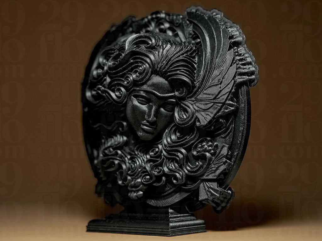 Vierge Astrologique – Statue Signe du Zodiaque Vierge en Impression 3D – Décoration Élégante Effet Bronze – Cadeau Astrologie