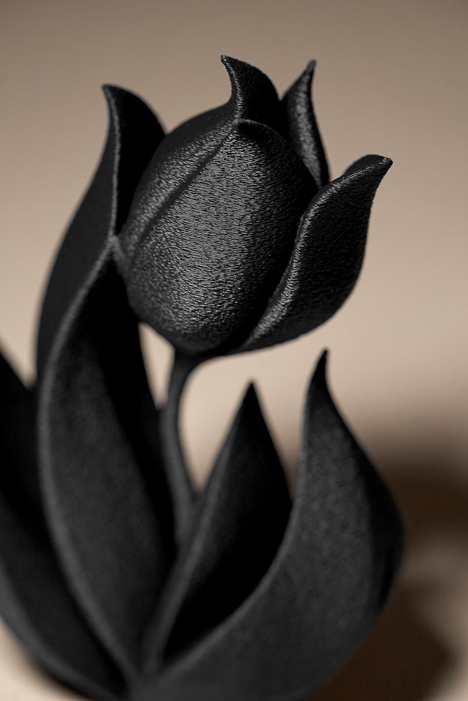 Tulipe Moderne – Sculpture Florale Minimaliste en Impression 3D – Décoration Élégante pour Salon – Idée Cadeau Femme