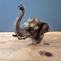 Tête d’éléphant décorative – Statue effet bronze – Sculpture animale moderne – Décoration intérieure élégante – Objet déco nature