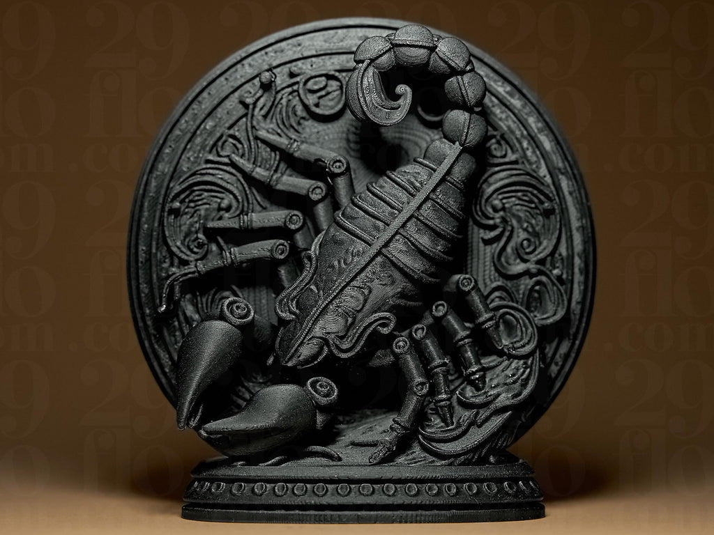 Scorpion Astrologique – Statue Signe du Zodiaque Scorpion en Impression 3D – Décoration Mystique Effet Bronze – Cadeau Astrologie