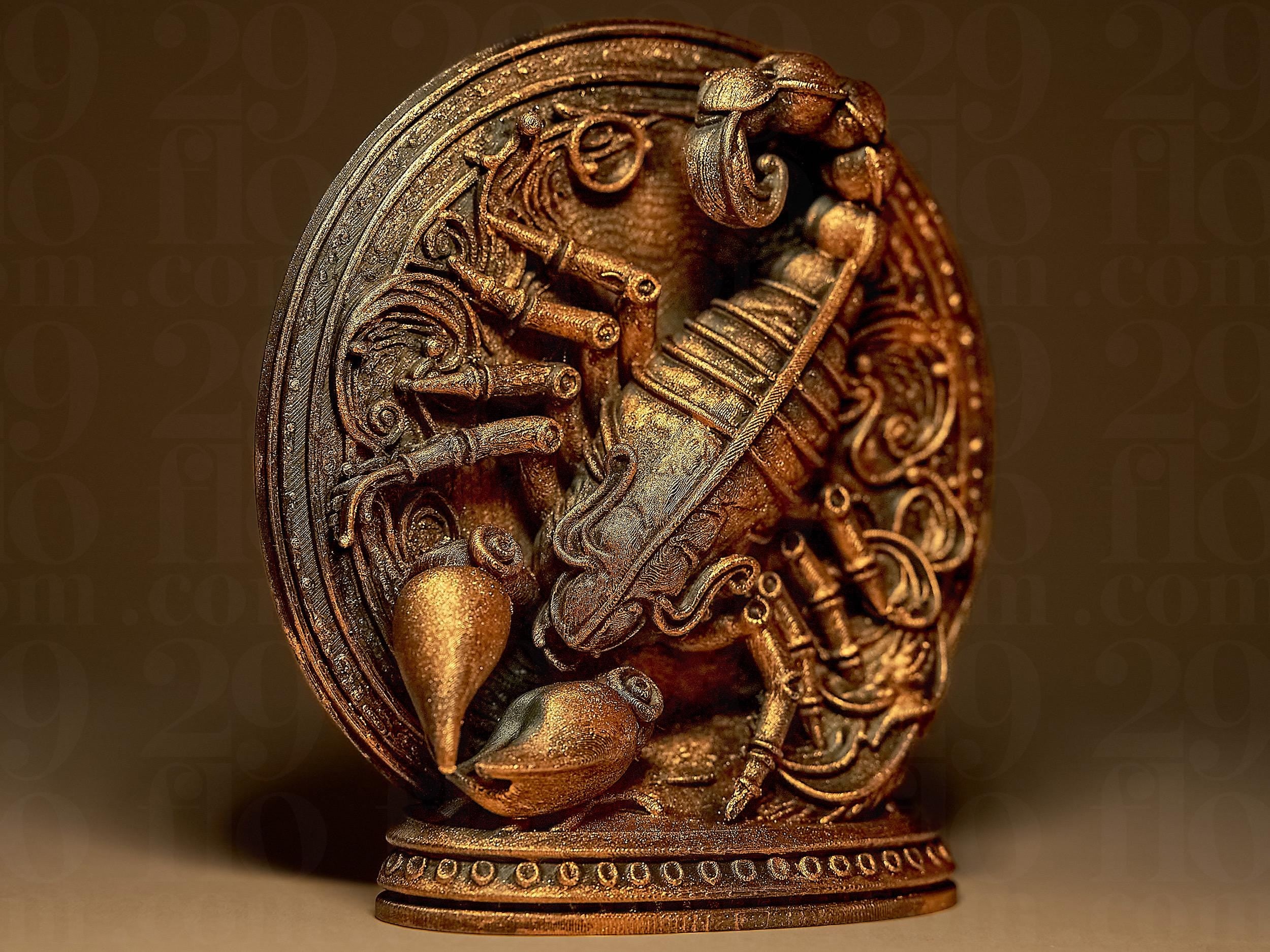 Scorpion Astrologique – Statue Signe du Zodiaque Scorpion en Impression 3D – Décoration Mystique Effet Bronze – Cadeau Astrologie