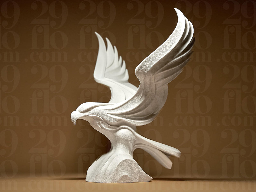 Statue Aigle décorative – Sculpture moderne oiseau – Aigle en vol – Décoration murale ou bureau – Cadeau puissant & élégant