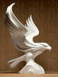 Statue Aigle décorative – Sculpture moderne oiseau – Aigle en vol – Décoration murale ou bureau – Cadeau puissant & élégant