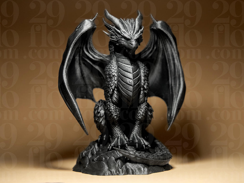 Statue Dragon décoratif – Dragon fantasy – Sculpture détaillée – Décoration gothique / médiévale – Cadeau original & puissant