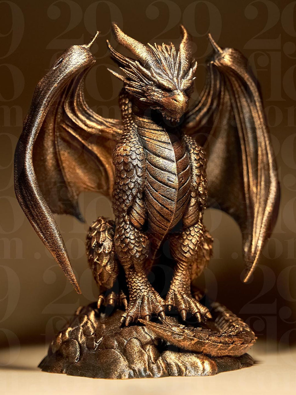 Statue Dragon décoratif – Dragon fantasy – Sculpture détaillée – Décoration gothique / médiévale – Cadeau original & puissant