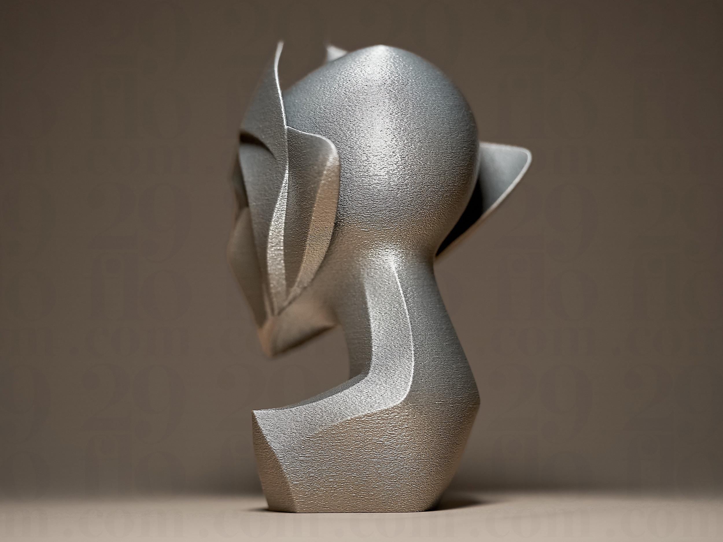 Sculpture visage abstrait moderne | Décoration design minimaliste | Statue effet métal | Art contemporain | Cadeau original