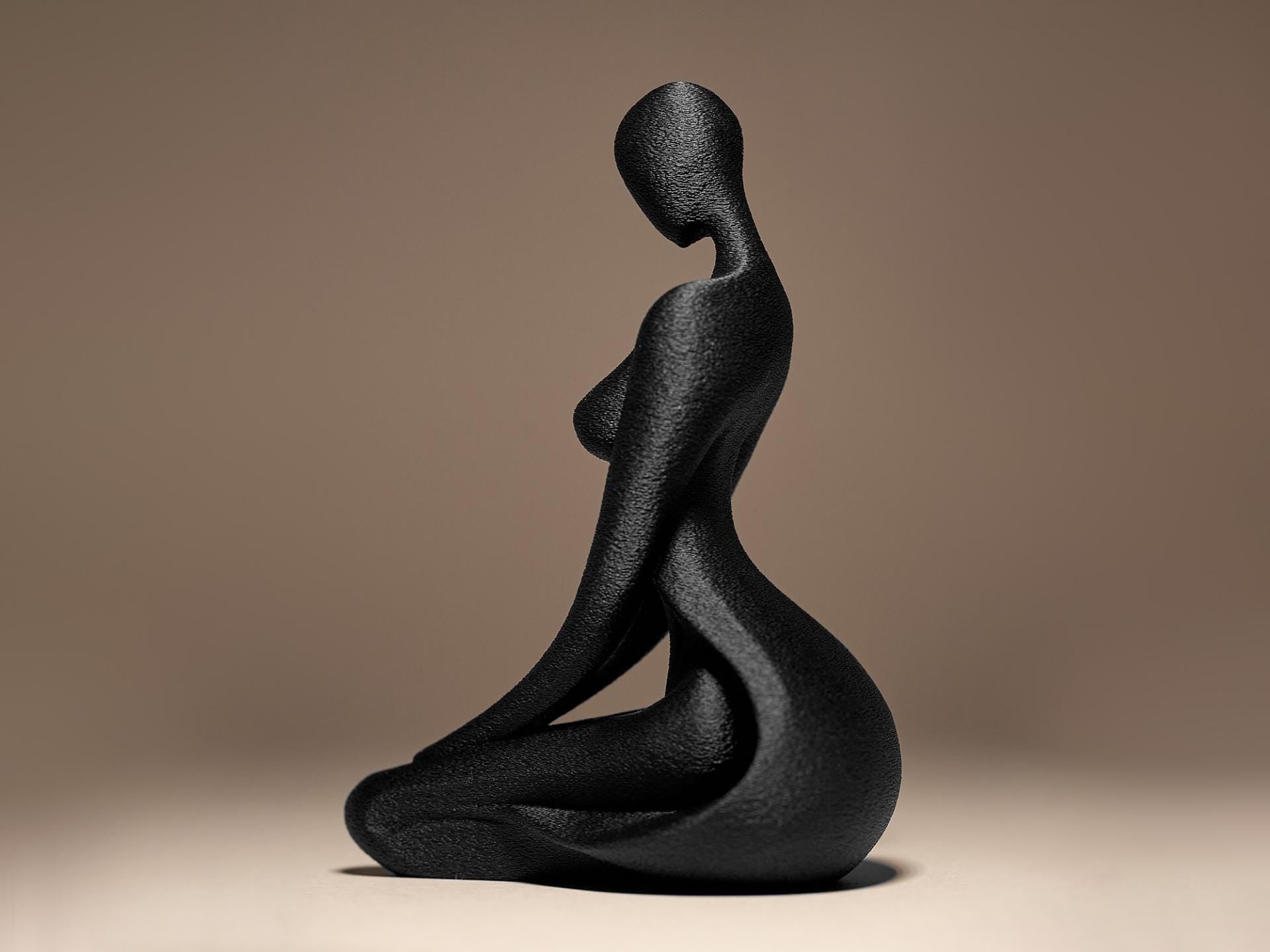 Sculpture Visage Abstrait Moderne – Statue Artistique Minimaliste en Impression 3D | Décoration Contemporaine