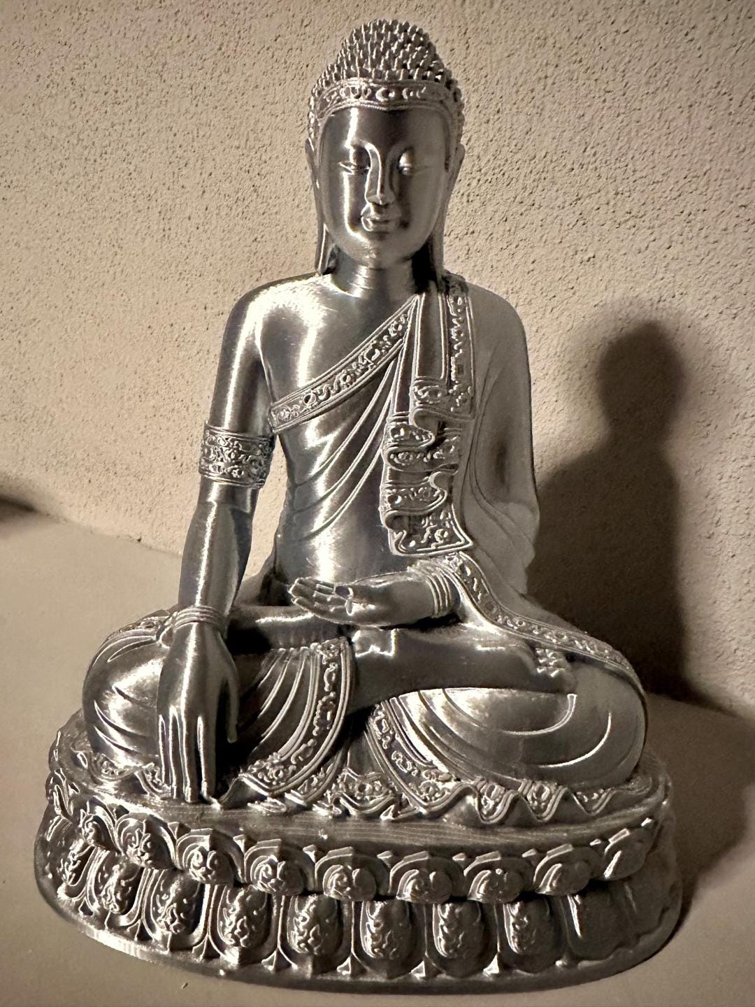 Statue Bouddha Thaïlandais – Sculpture Zen et Décoration Spirituelle Imprimée en 3D