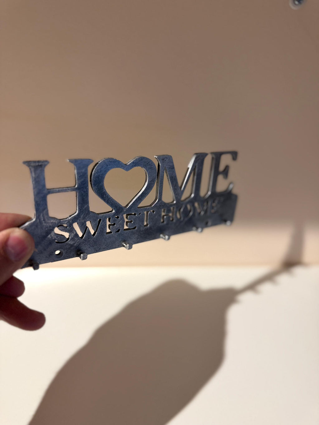 Porte clés mural personnalisé – Home Sweet Home – rangement entrée – décoration murale – idée cadeau maison