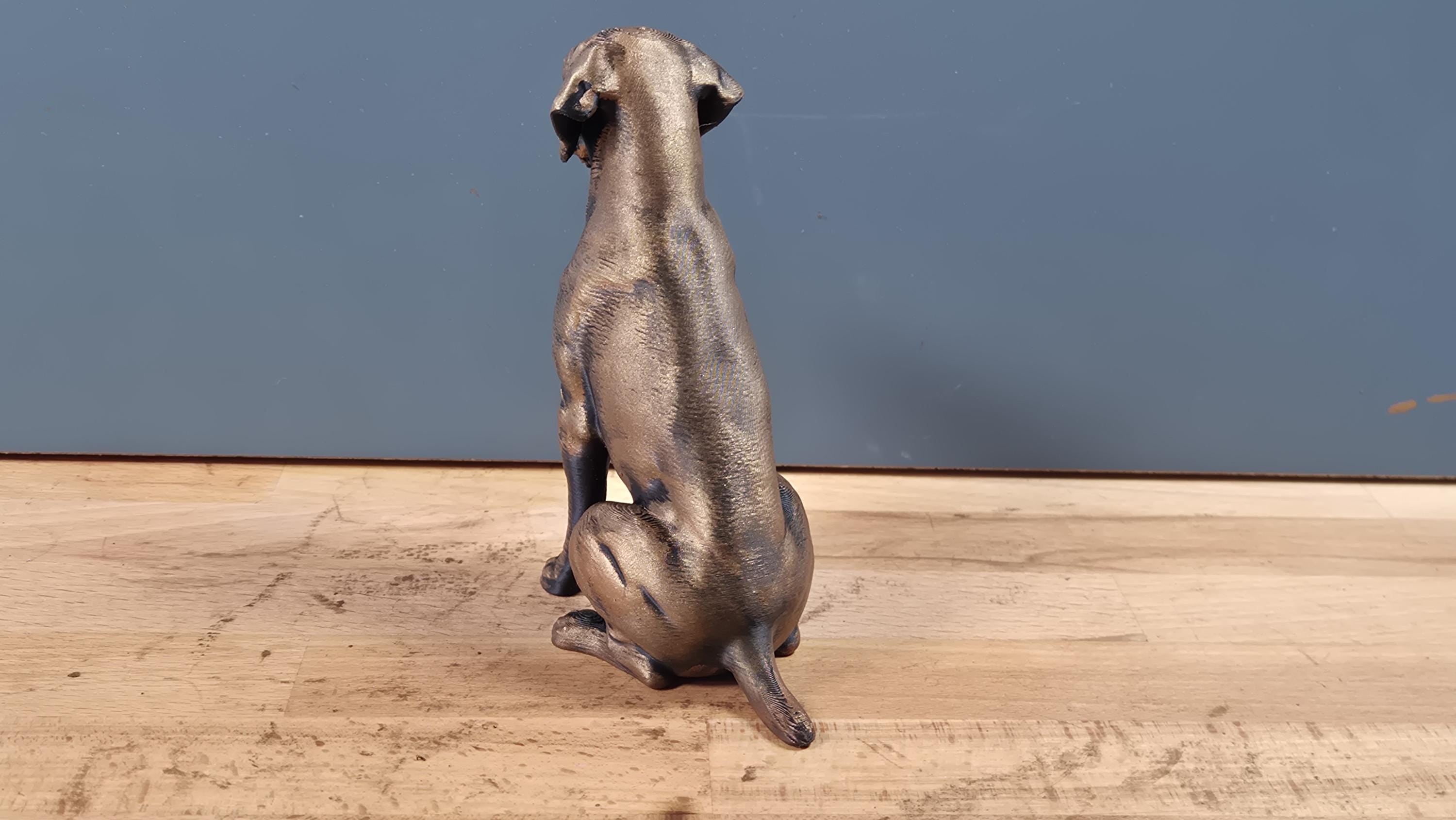 Statue Braque Allemand Bronze – Sculpture Chien de Chasse en Impression 3D | Décoration Élégante & Cadeau Passion Chien
