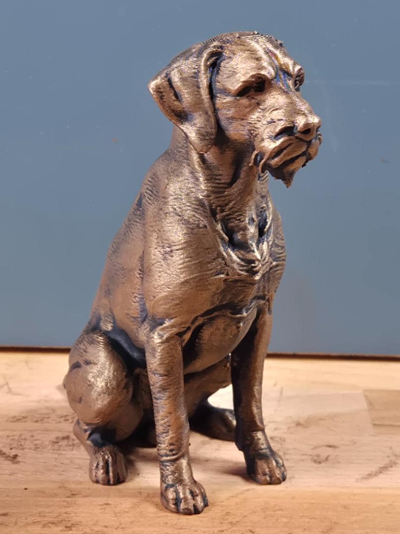 Statue Braque Allemand Bronze – Sculpture Chien de Chasse en Impression 3D | Décoration Élégante & Cadeau Passion Chien