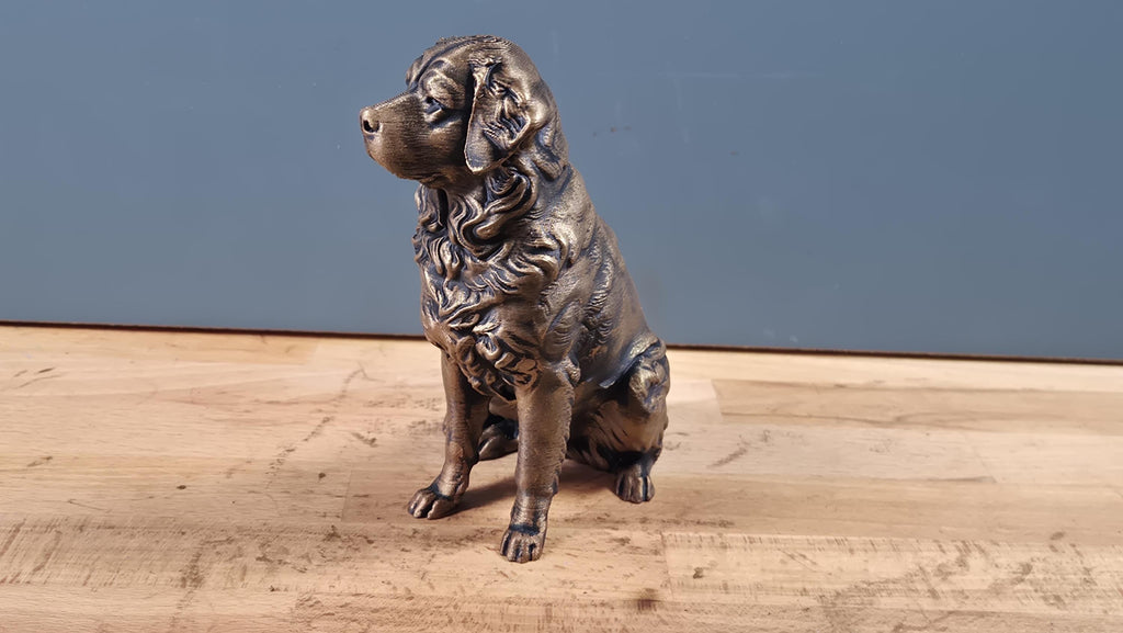 Statue Bouvier Bernois Bronze – Sculpture Chien Élégante en Impression 3D | Décoration Moderne & Cadeau Passion Chien