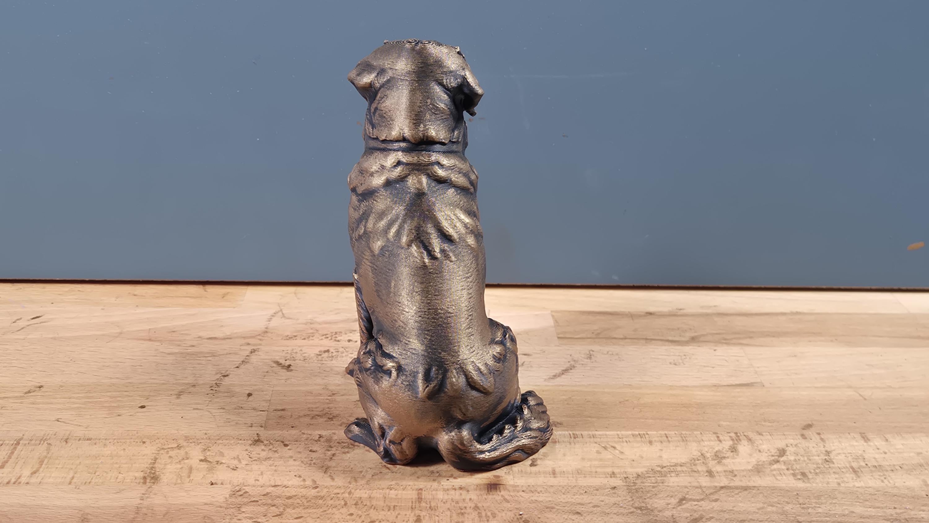 Statue Bouvier Bernois Bronze – Sculpture Chien Élégante en Impression 3D | Décoration Moderne & Cadeau Passion Chien