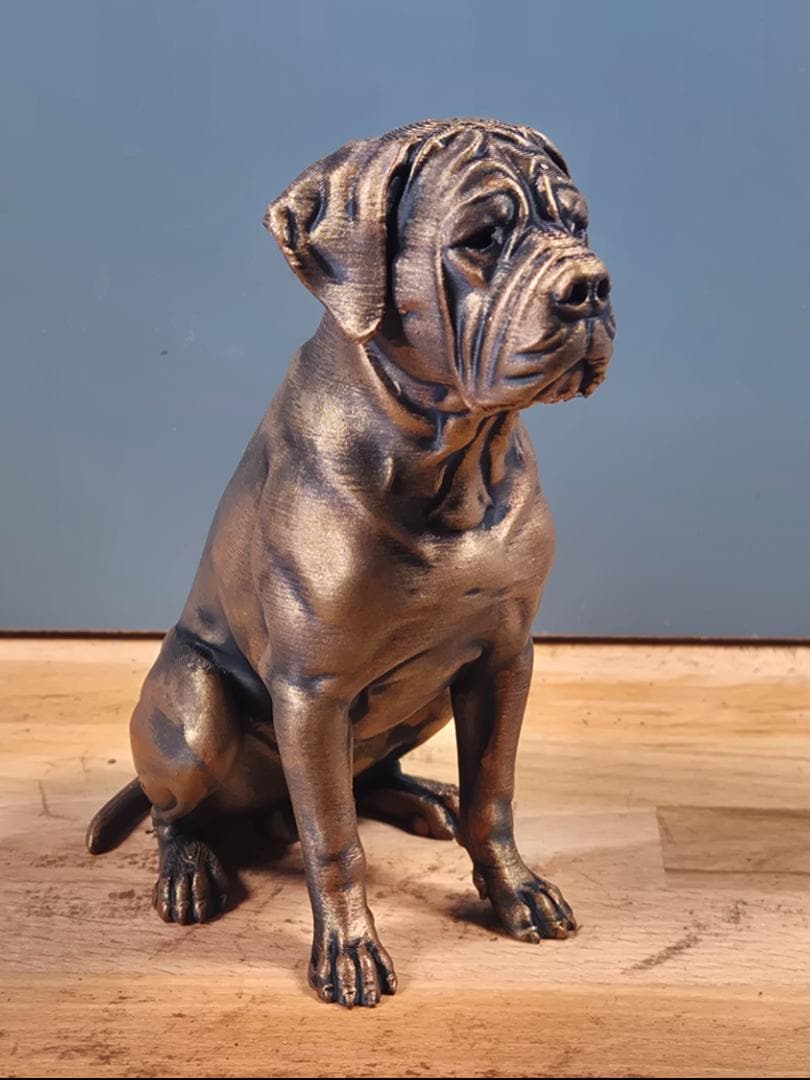 Statue Cane Corso Bronze – Sculpture Chien Moderne en Impression 3D | Décoration Élégante & Cadeau Passion Cane Corso