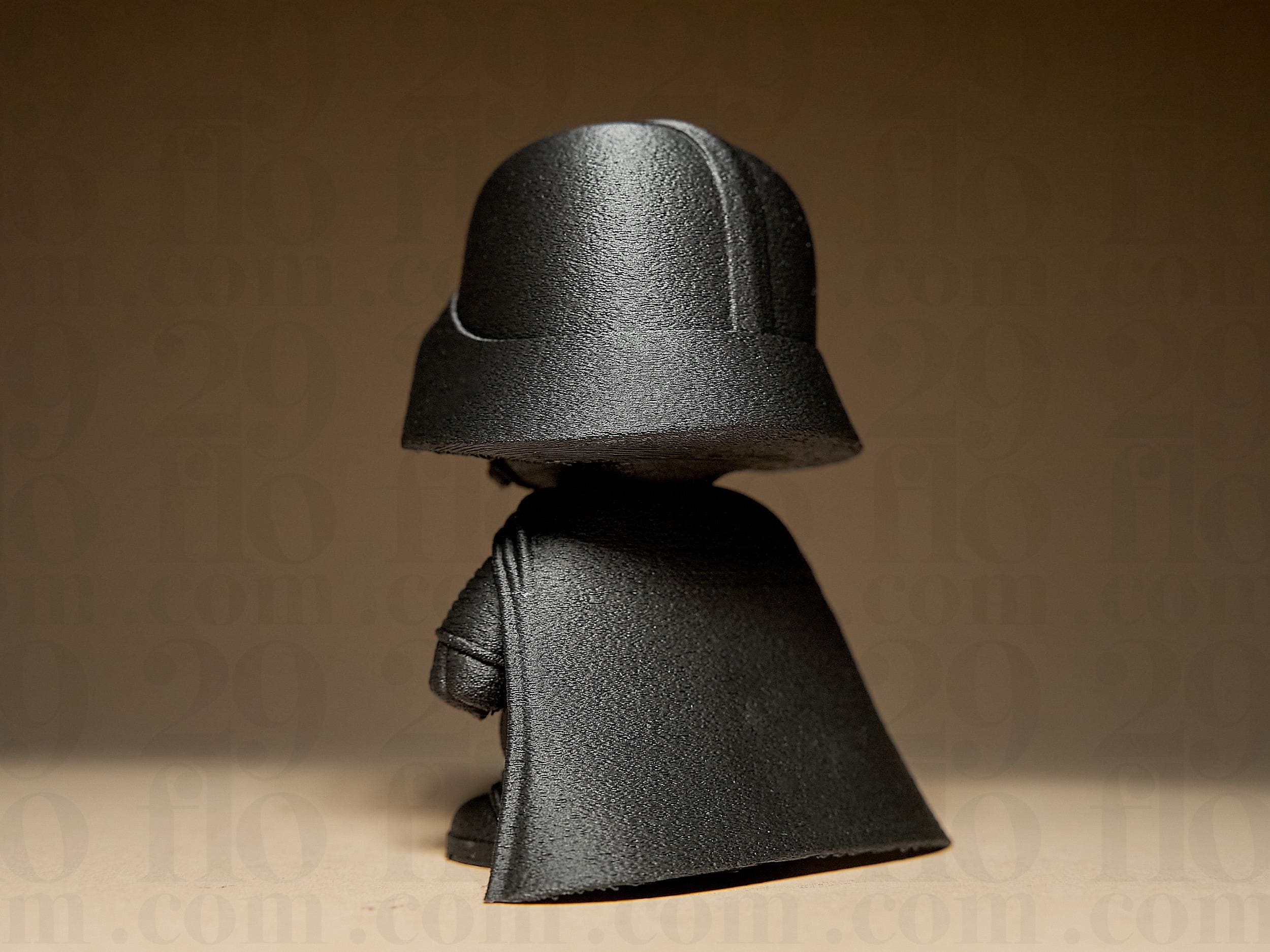 Figurine Seigneur Noir Style Galactique – Statue Geek Minimaliste – Décoration Fan Sci-Fi Imprimée en 3D