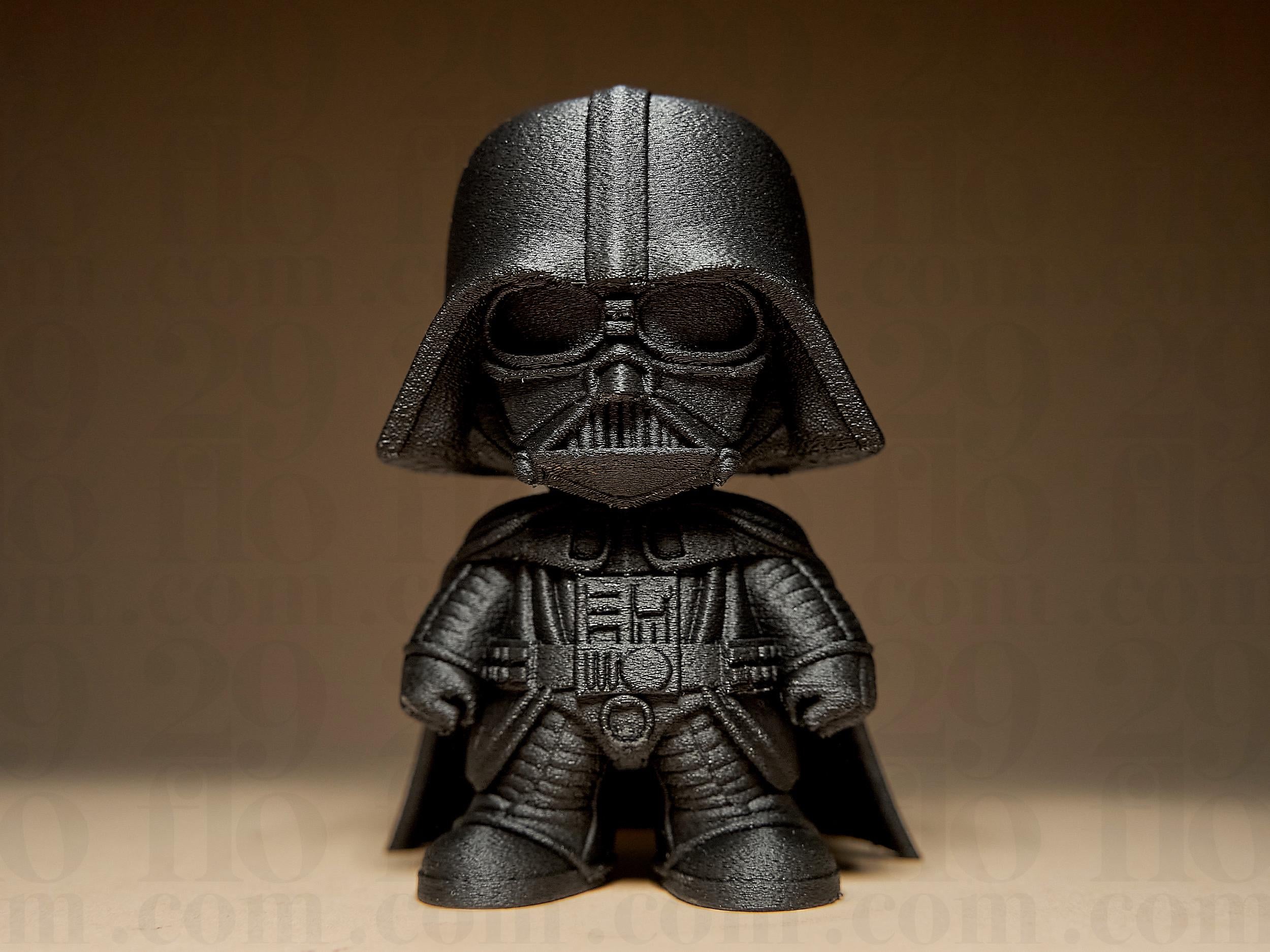 Figurine Seigneur Noir Style Galactique – Statue Geek Minimaliste – Décoration Fan Sci-Fi Imprimée en 3D