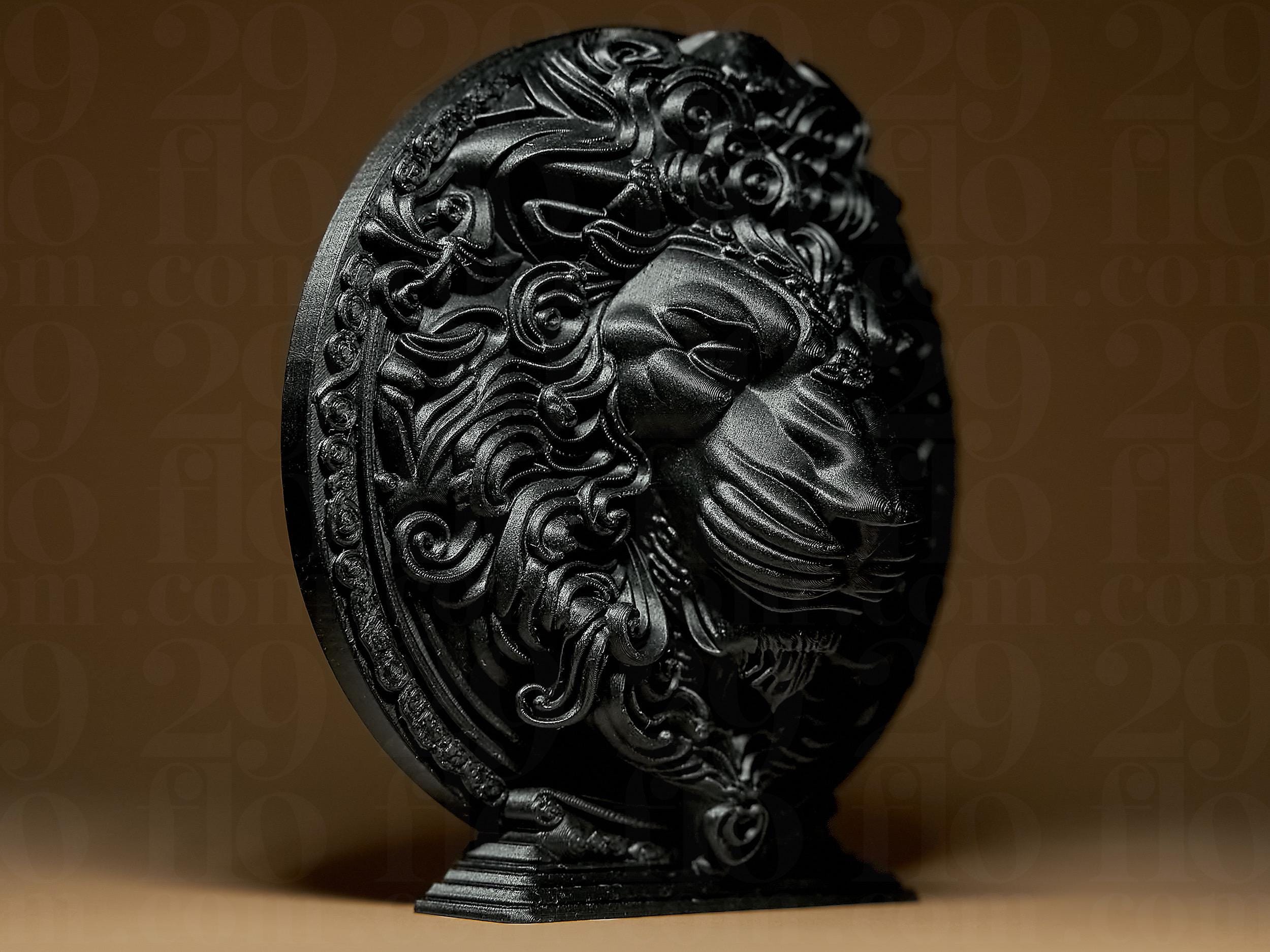 Astro Lion – Sculpture du Signe du Zodiaque Lion – Statue Décorative Bronze Antique – Impression 3D Artisanale – Cadeau Astrologique