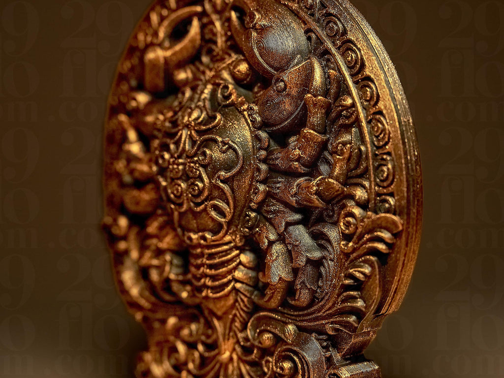 Cancer Astrologique – Statue Signe du Zodiaque Cancer en Impression 3D – Décoration Mystique Effet Bronze – Cadeau Astrologie