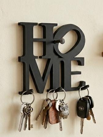 Porte-Clés Mural HOME – Décoration Moderne & Support à Clés Imprimé en 3D