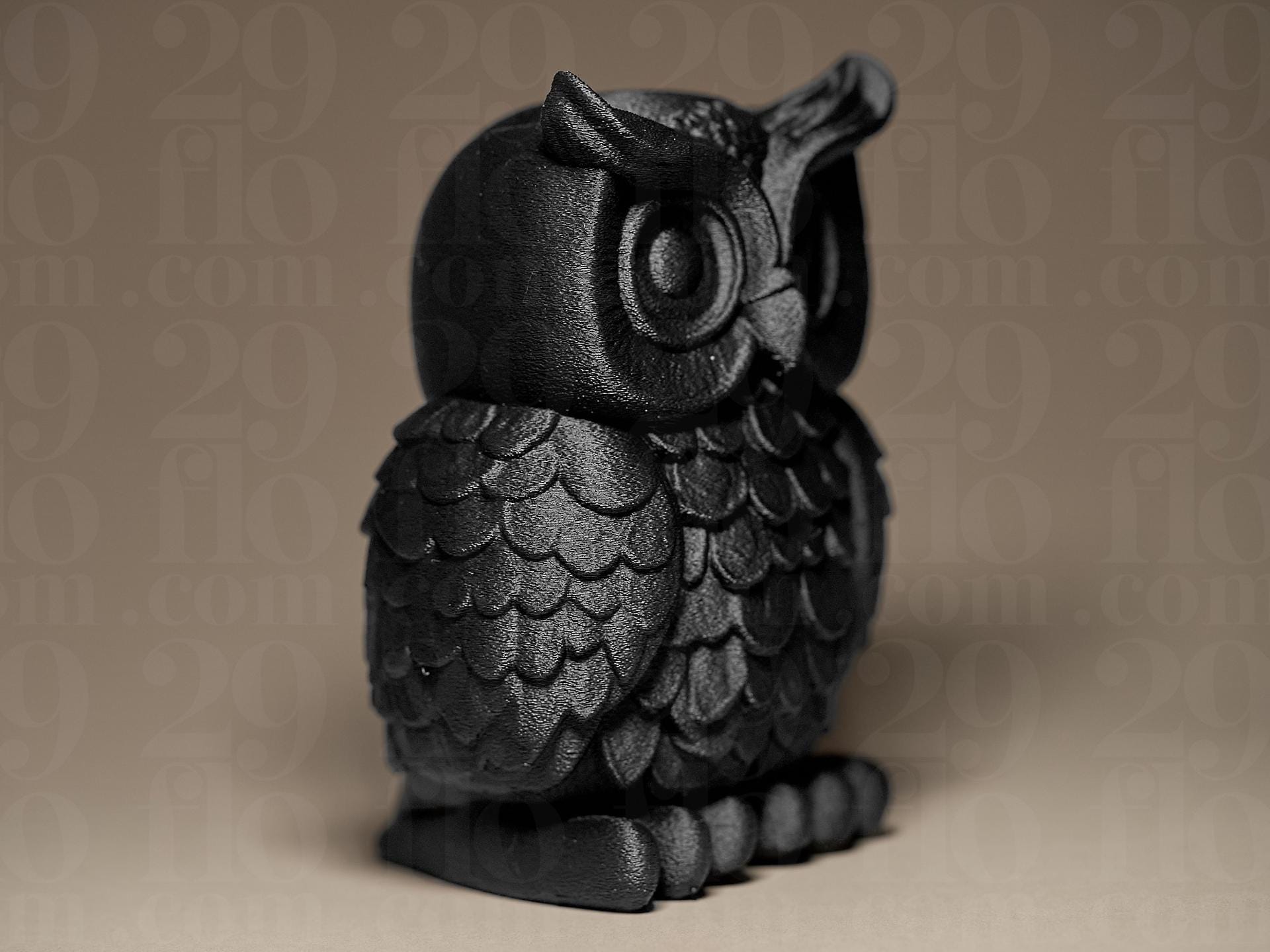 Statue Hibou Moderne – Sculpture Chouette Imprimée en 3D | Décoration Mystique et Minimaliste