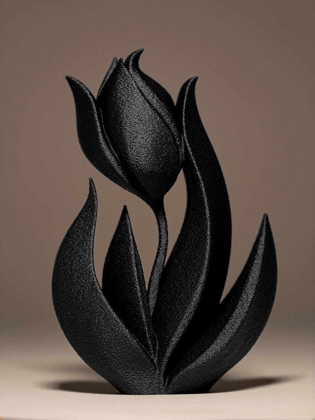 Tulipe Moderne – Sculpture Florale Minimaliste en Impression 3D – Décoration Élégante pour Salon – Idée Cadeau Femme