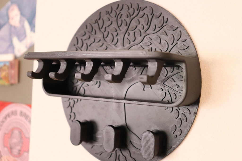Porte-Clés Mural Arbre de Vie – Organisateur Entrée Imprimé en 3D | Support Lunettes & Courrier