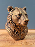 Tête d’Ours Décorative – Sculpture Animale Rustique | Statue Ours Imprimée en 3D | Décoration Chalet et Nature